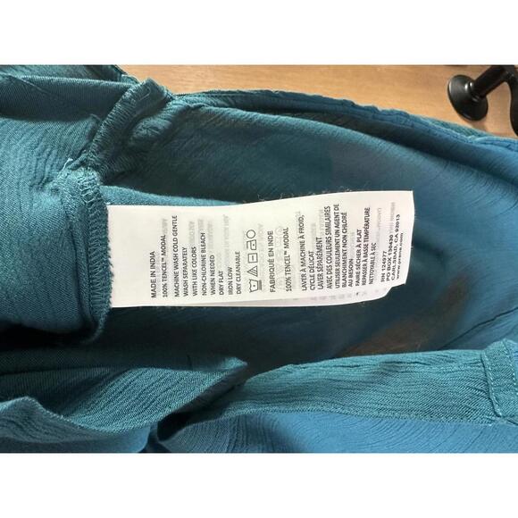 PrAna Scheena Button Down Tunic Top Teal Blue Women’s size Medium - Picture 8 of 11